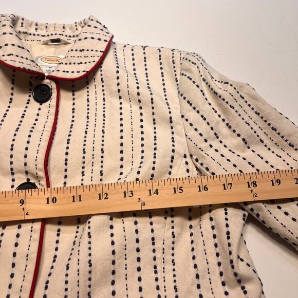 Talbots Microdot Cropped Blazer with Peter Pan Collar size 12 - Picture 5 of 6